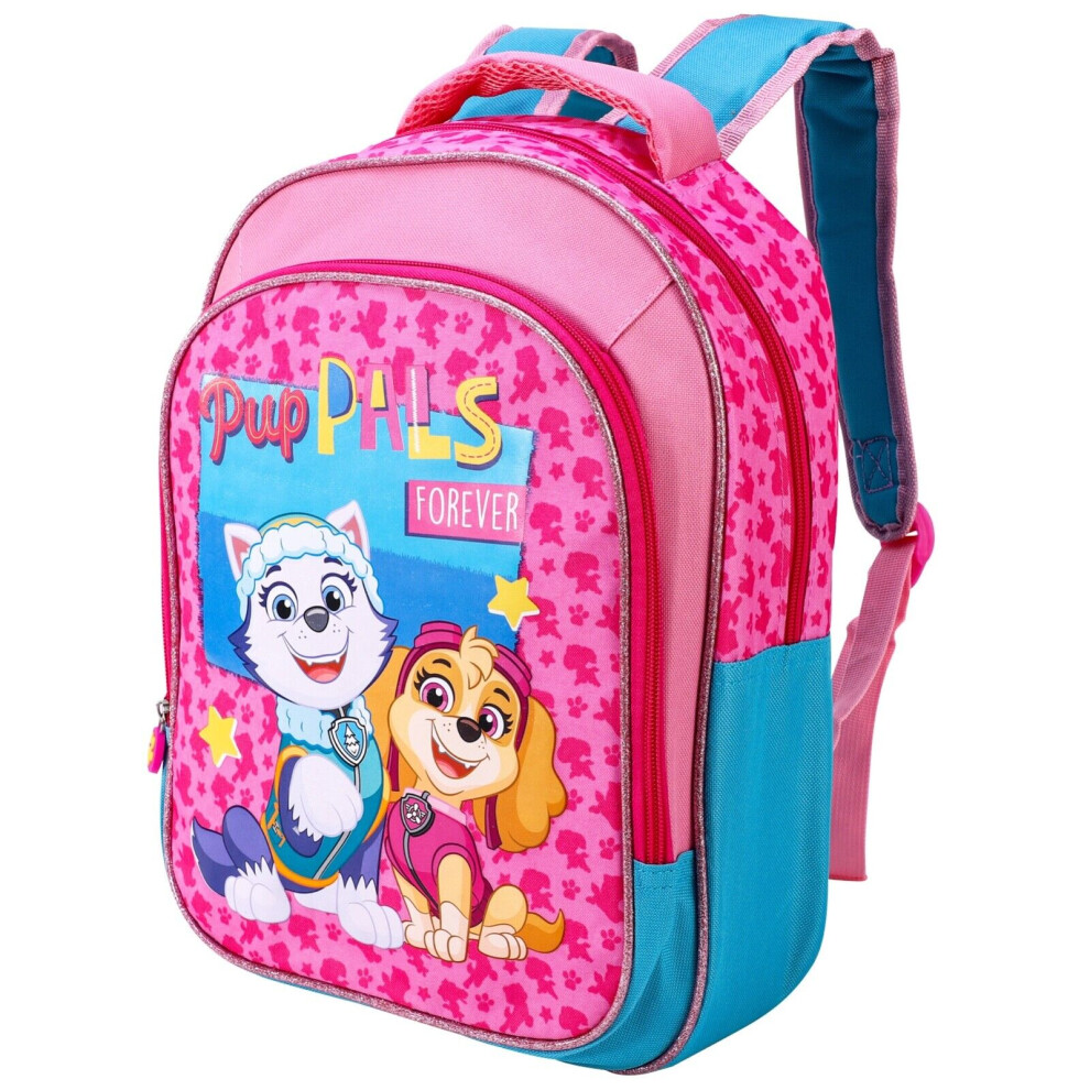 Paw Patrol Skye Everest Premium Backpack Girl Kid Children School Pup Blue,Pink