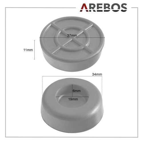 AREBOS AREBOS rubber support jack rubber block rubber rubber plate 3T 2