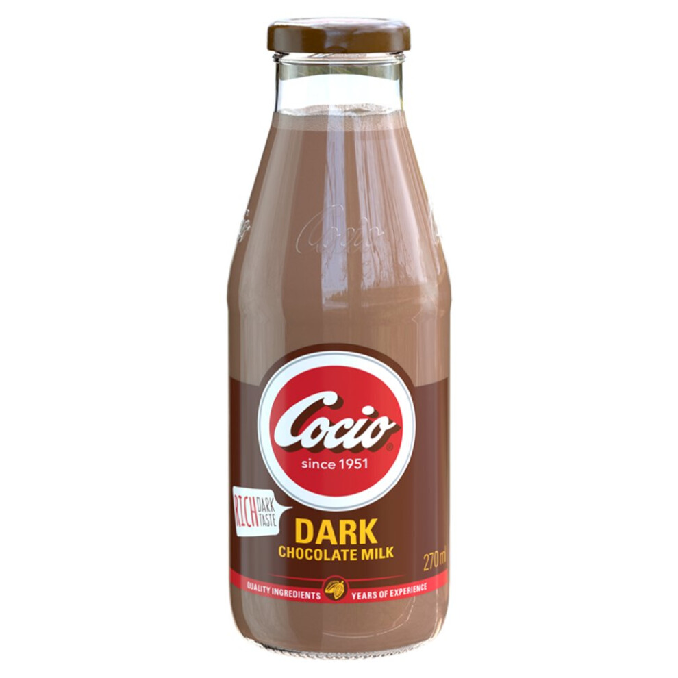 Cocio Dark Chocolate Milk 270ml (Pack of 8)