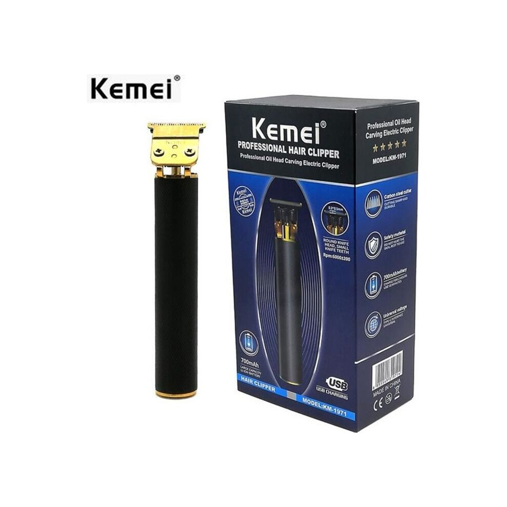 Kemei 1971 Pro Li T-Outliner Skeleton Heavy Hitter Cordless Trimmer Men Baldheaded Hair Clipper Finishing Machine