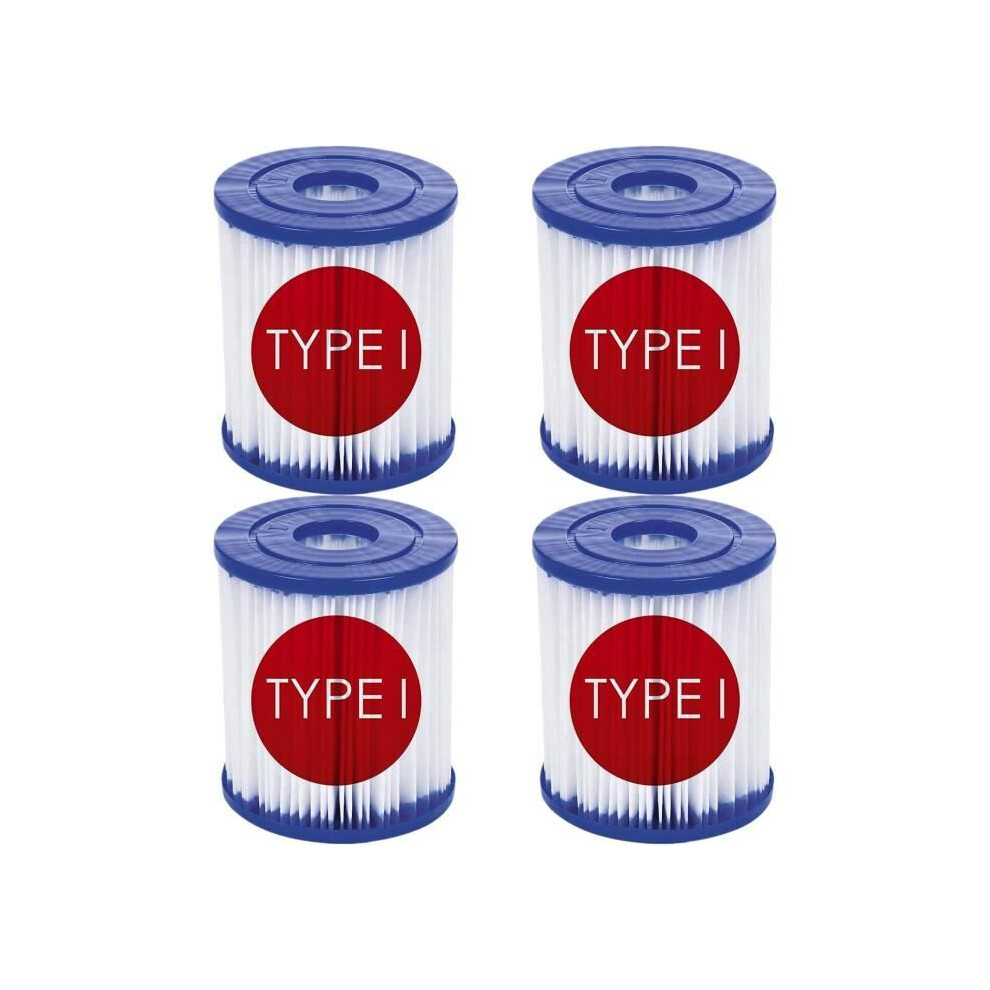 Type I Cartridge Filter for Bestway 58093 Inflatable Pool Pump — 88mm L x 78mm OD x 28mm ID, Efficient Dirt Filtration