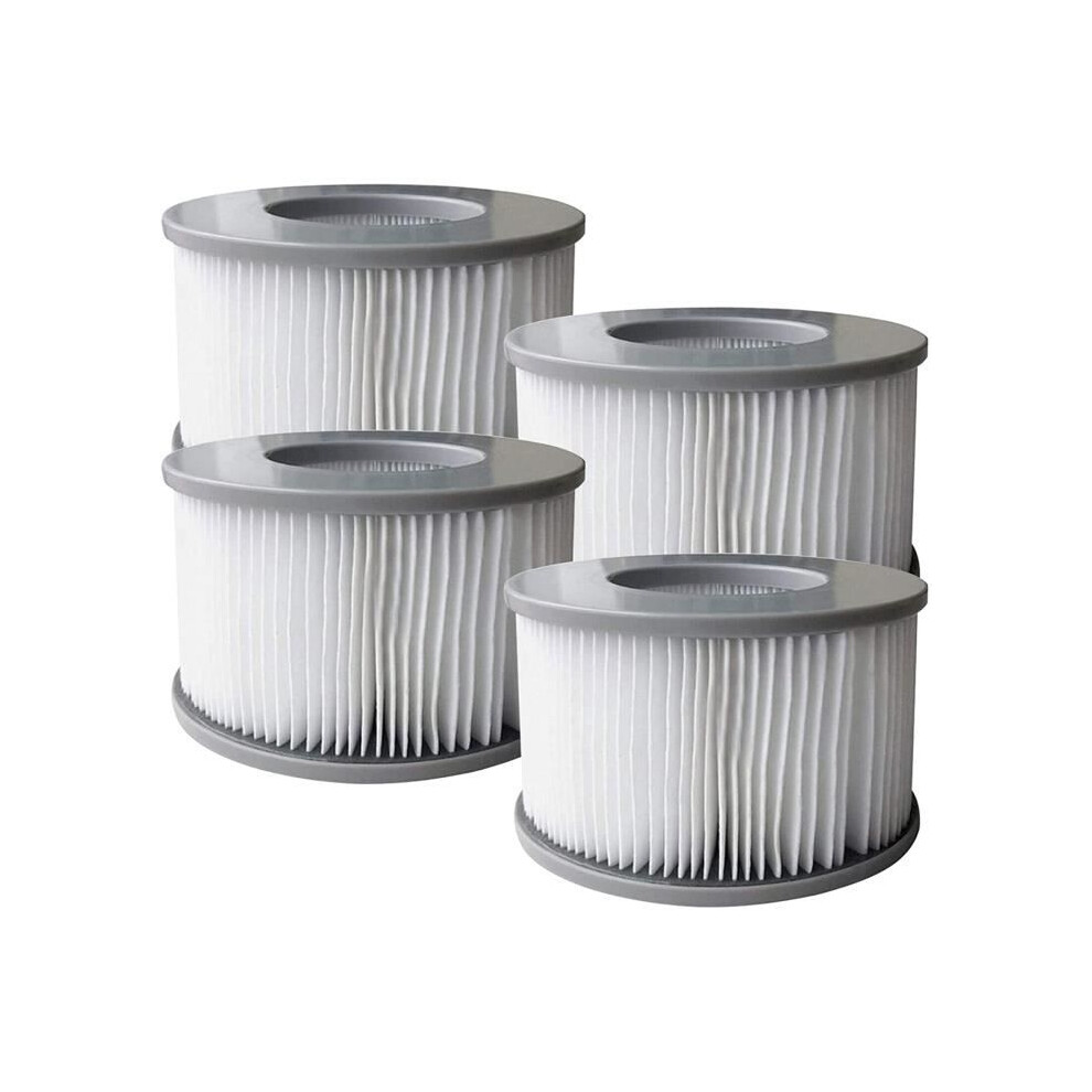 Set of 4 replacement filter cartridges for Mspa inflatable swimming pool, jacuzzi