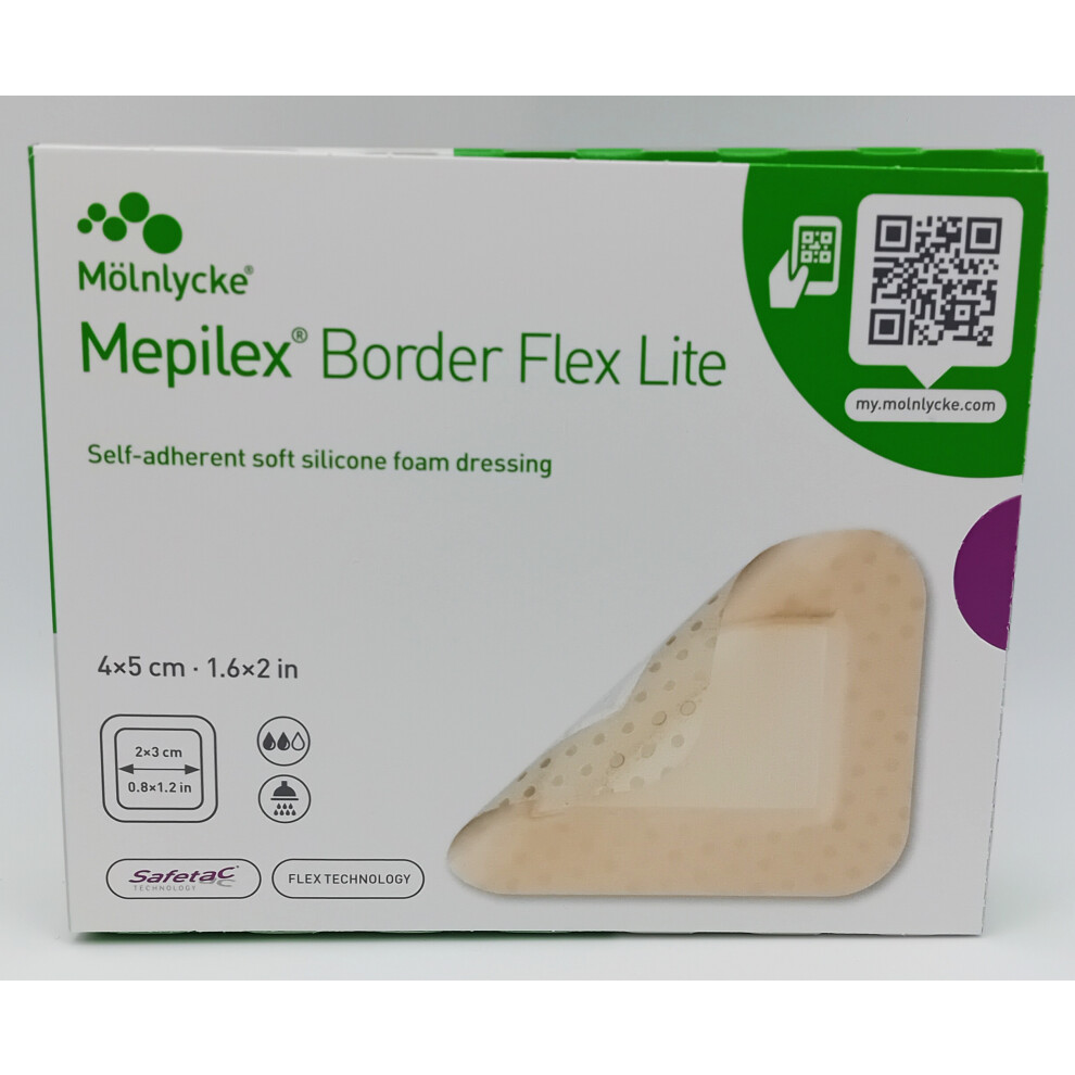Mepilex Border Flex Lite 4cm x 5cm Box of 10 - REF:581050