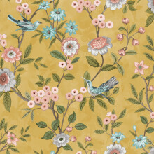 Fine Decor Eleanor Ochre Wallpaper FD43446