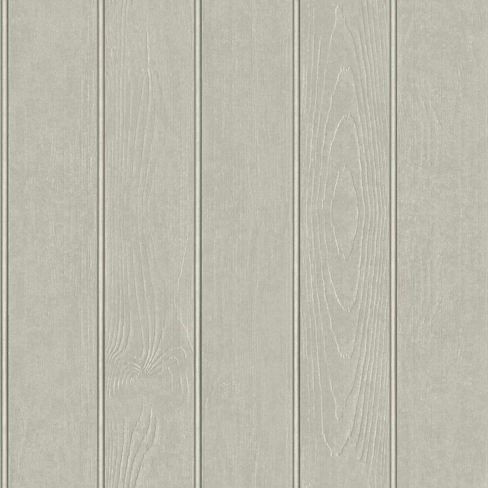 B&Q - Beaded Wood Panel Wallpaper Grey 5913 - Image 6