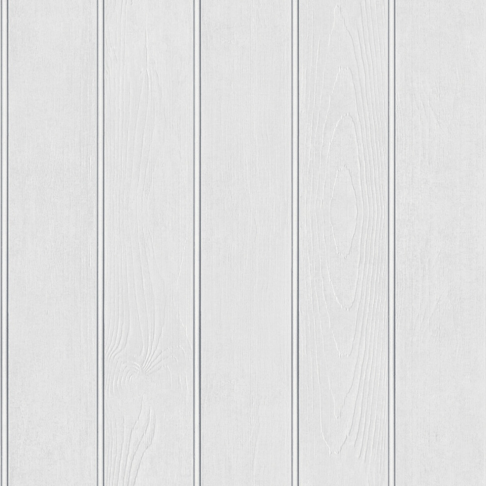 ** SAMPLE Belgravia Beaded Wood White Wallpaper (53x53) - Image 4