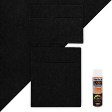 Doublure Intérieure Noir, 2 Poches de Rangement & 5 Canettes de Colle