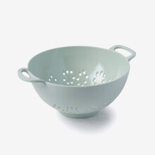 (Sage Green) Zeal Melamine Kitchen Colander Strainer, Small, 15cm