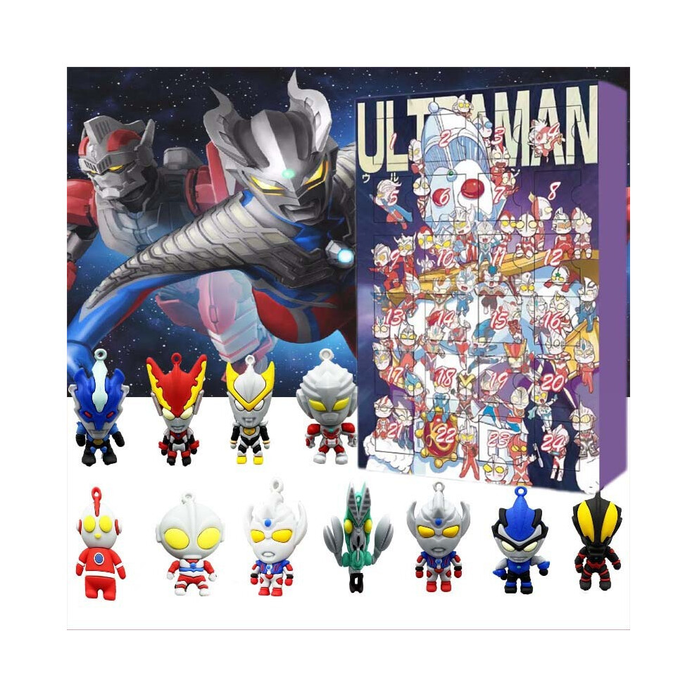 Ultraman Figures Kids Christmas  24 Days Countdown Advent Calendar