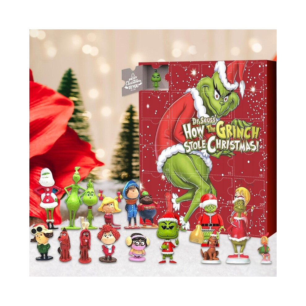 Goplushtoy 24 Days 2025 Countdown Advent Calendar Toys Surprise Xmas Gifts Grinch