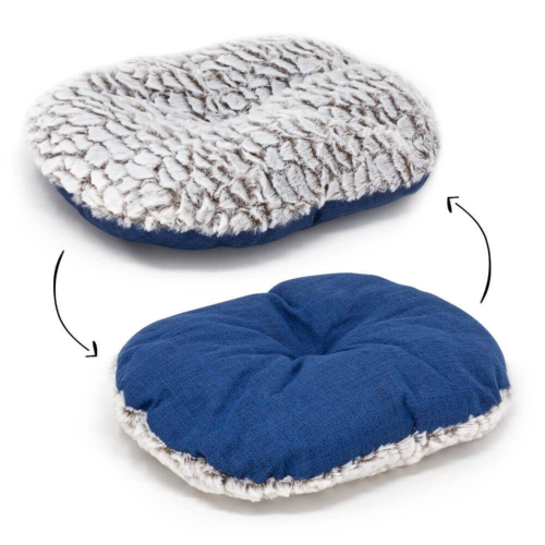 AllPetSolutions Alfie Navy Soft Dog Bed Medium 57x52x22cm 2