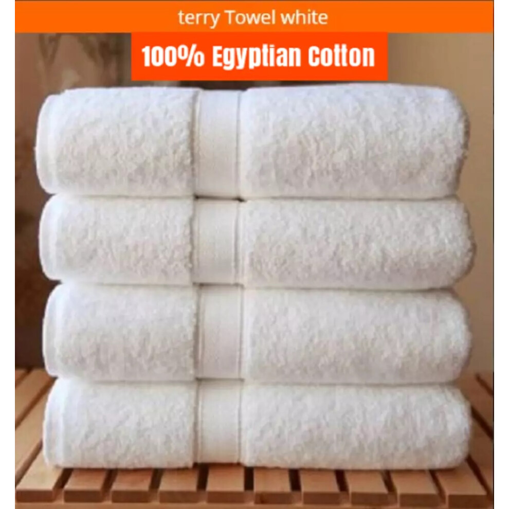 Luxury 4X Bath Towels White 100% Egyptian Cotton Hotel Quality Towels