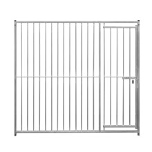 Dog Run Panels With Door Galvanised Steel Pen Fence 1.84m x 2m