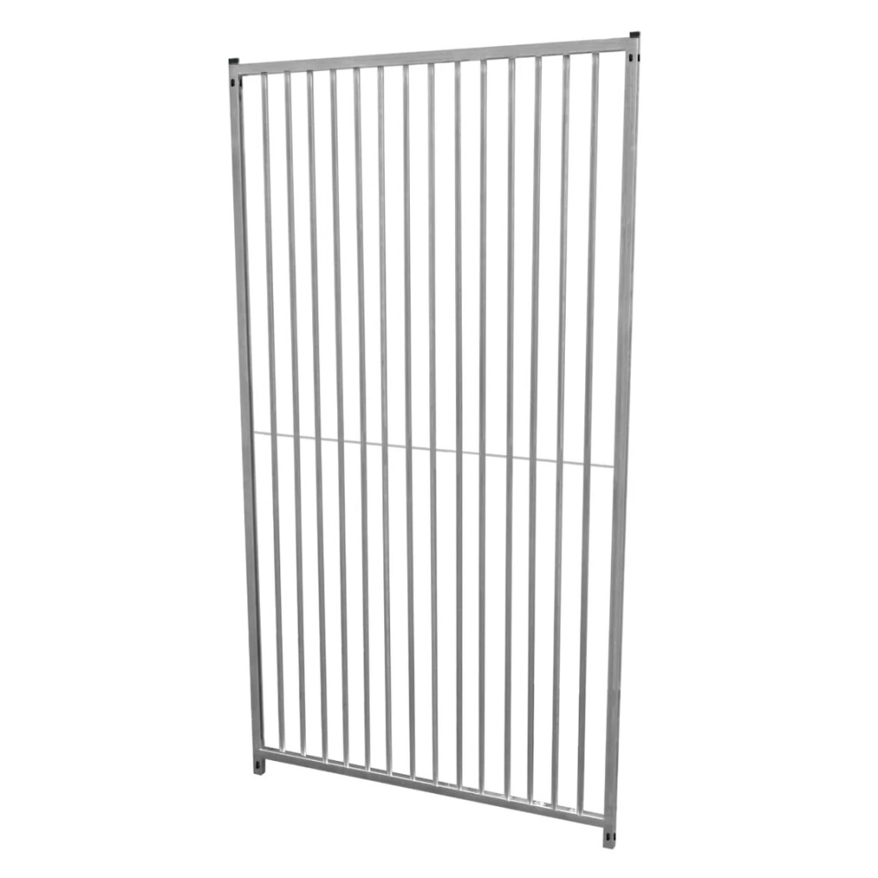 Dog Run Panels Galvanised Steel Pen Fence Outdoor 1.84m x 1m