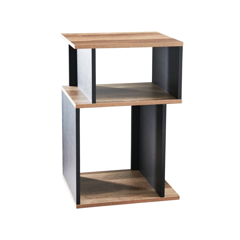 Spot On Dealz 2 Tier Small Side Table Bedside Nightstand Bedroom Living Room Black,Brown