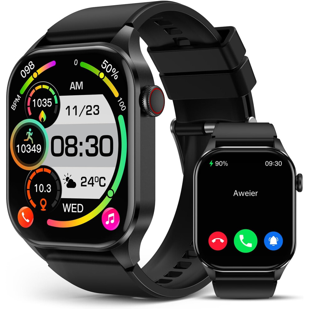 Chronus Chronus Smartwatch Â 2.04" Amoled Display, Blood Oxygen Monitor, Heart Rate Tracker Â Black 6976919916784