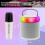 Chronus CHRONUS Mini Karaoke Machine, Portable Bluetooth, 2 Wireless Mics, Home/Party, White 6