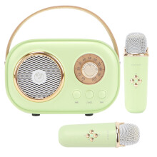 Mini karaoke stroj pre deti Prenosný Bluetooth reproduktor s 2 bezdrôtovými mikrofónmi Hračky pre chlapcov a dievčatá Darčeky