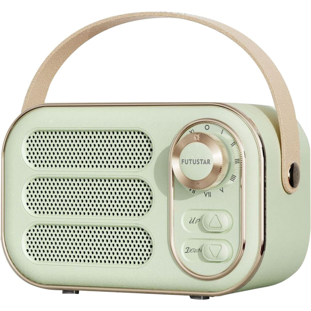 Chronus Chronus Retro Bluetooth Speaker, Vintage Style, Portable, Bluetooth 5.0, Green 6976919916579