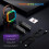 Kids/Adults Bluetooth Karaoke Mic,2 Wireless Mics,Portable Speaker,Black 6