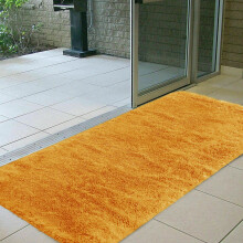(Yellow Ochre, 80cm x 150cm (2ft 6" x 5ft)) Shaggy Thick Large Rugs Living Room Area Outdoor Indoor Non Slip Kitchen Runner Rugs