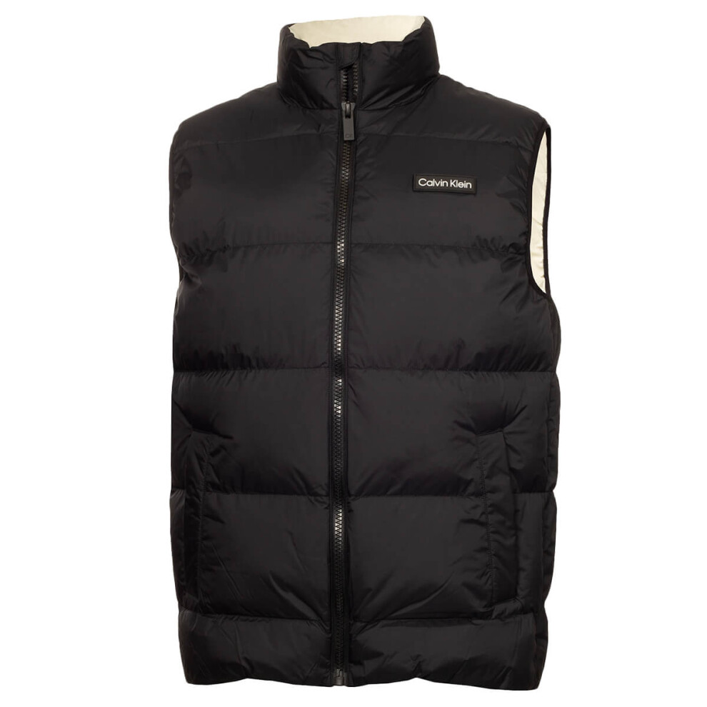 (M, Black) Calvin Klein Mens Winnsboro Thermal Water Resistant Padded Gilet