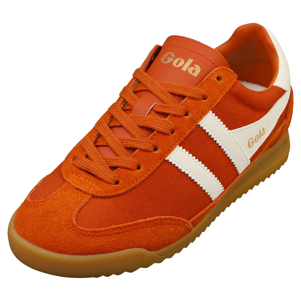 (4) Gola Tornado Womens Fashion Trainers in Orange White