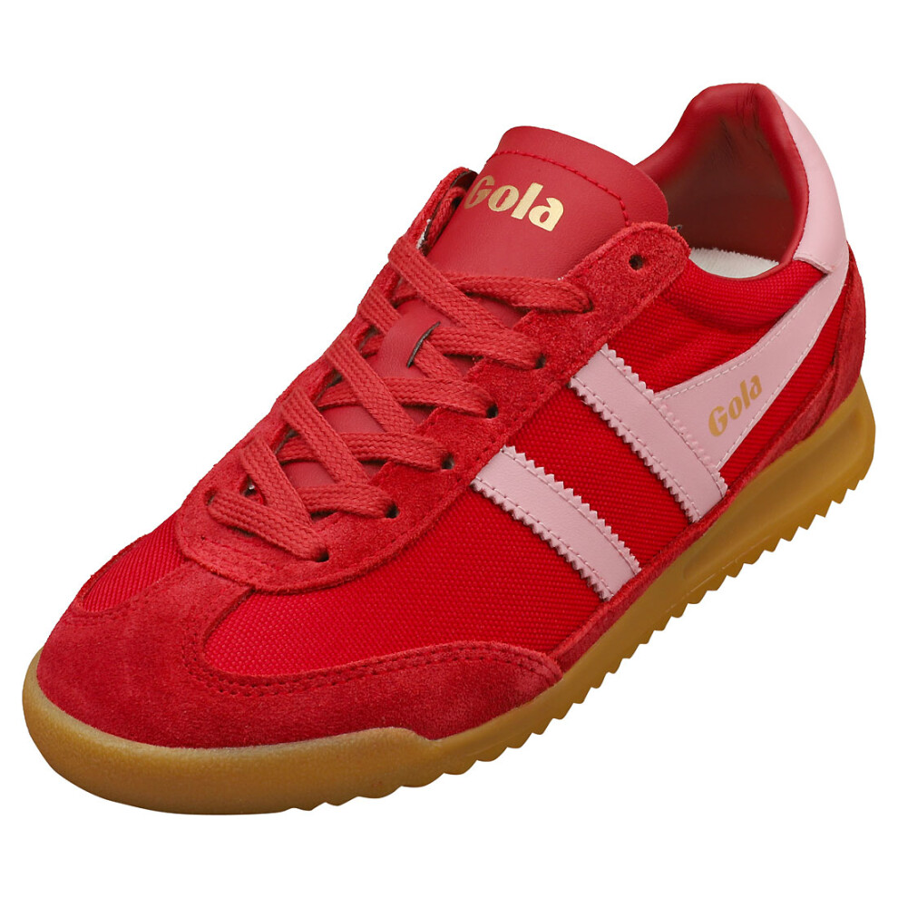 (3) Gola Tornado Womens Fashion Trainers in Red Pink