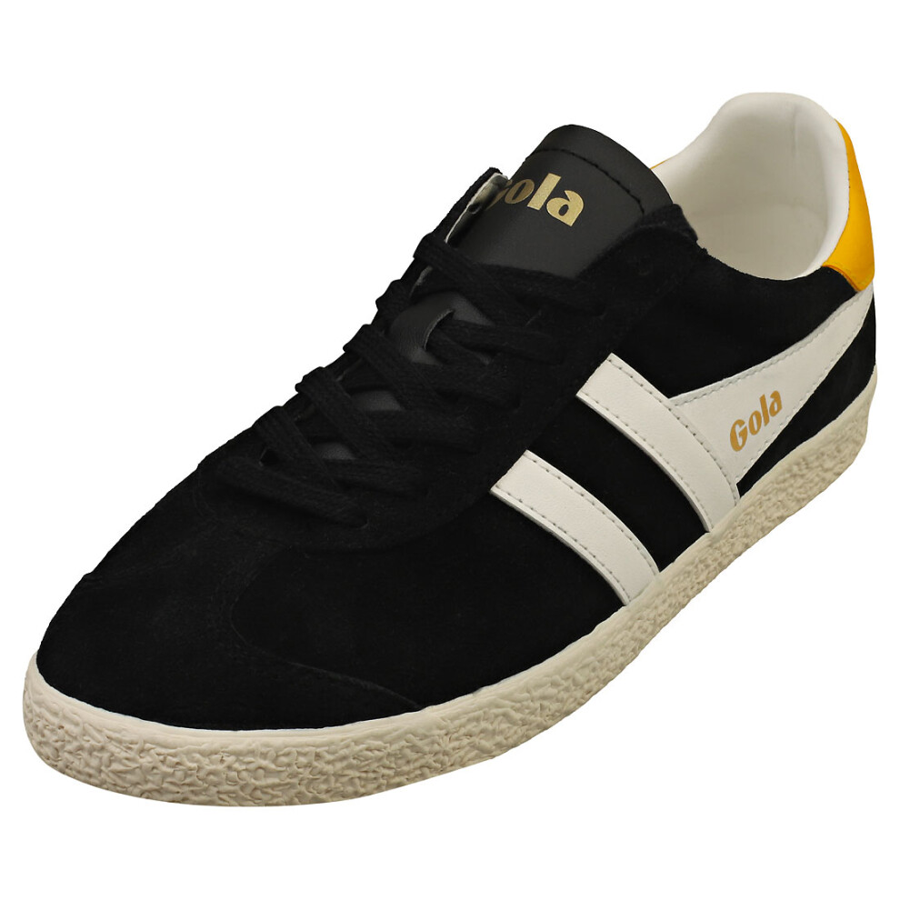 (3) Gola Medallist Womens Casual Trainers in Black Off White