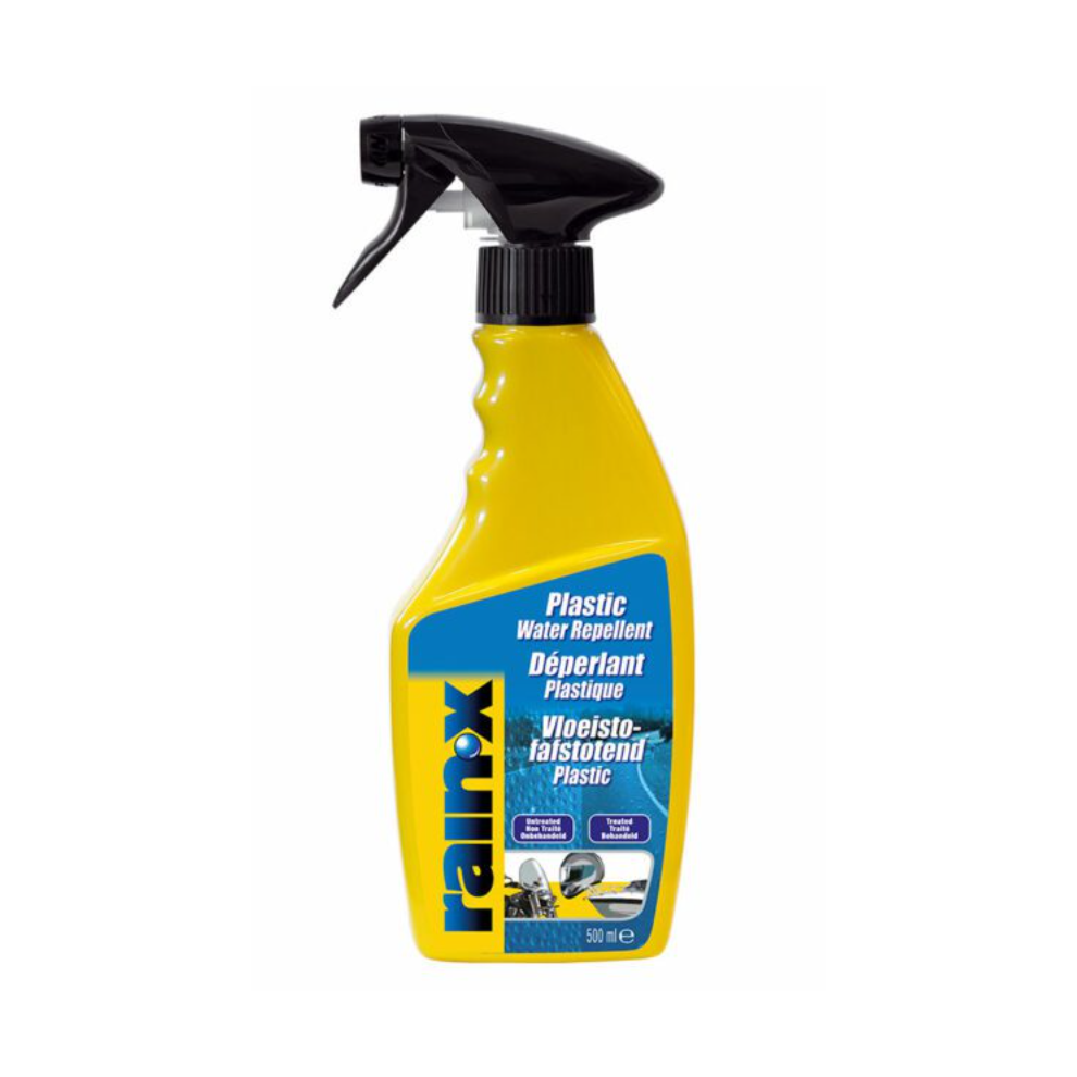 RAIN-X Plastic Repellent 500ml - Clearer Visibility on Plastic Surfaces, Repels Rain & Dirt