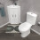 NES Home Nes Home White Corner Vanity Unit with Ceramic Basin & Toilet Set 4