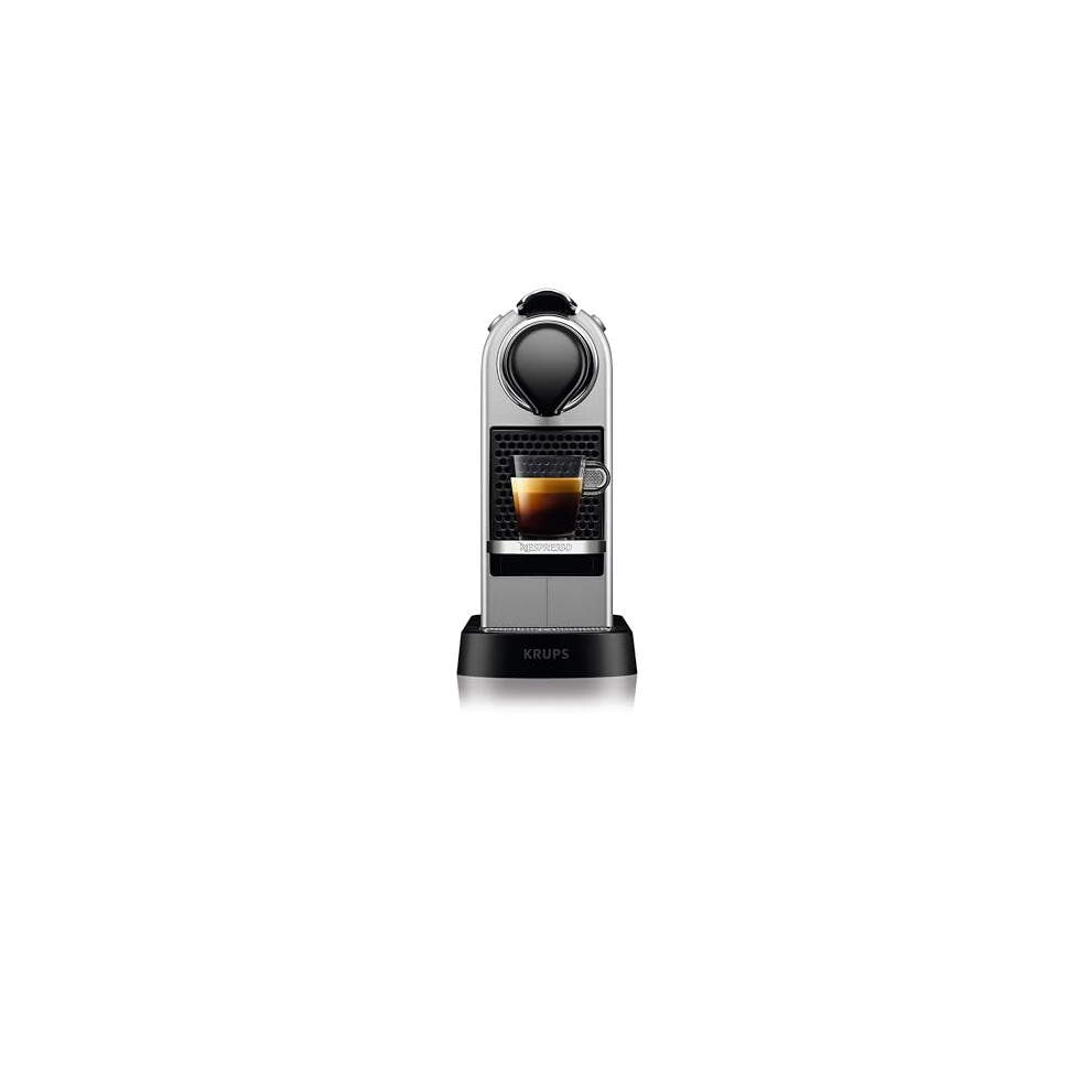 Nespresso Citiz Automatic Pod coffee machine for Americano, Decaf, Espresso by Krups in Silver