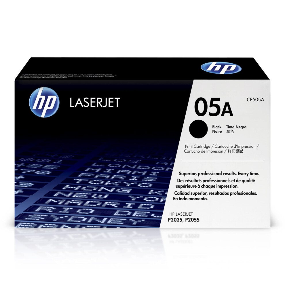 HP 05A - CE505A - 1 x Black - Toner cartridge - For LaserJet P2033, P2035, P2036, P2037, P2054, P2055, P2056, P2057