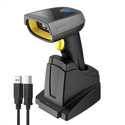 Inateck 2D Barcode Scanner Wireless, Bluetooth QR Code Scanner, 2D Imager with 2000mAh Battery, Read Screen Barcodes, BCST-52 1