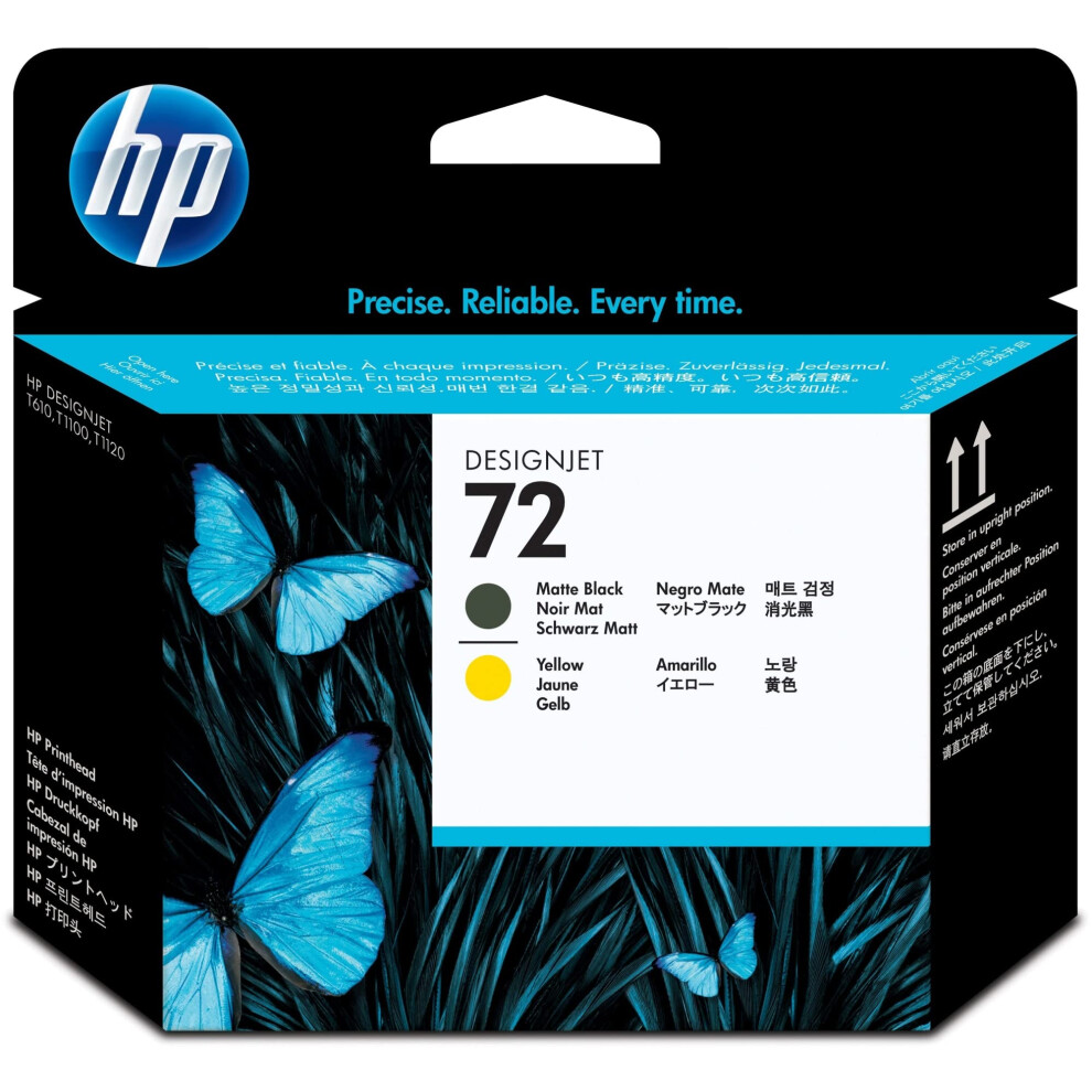 HP 72 Matte Black and Yellow DesignJet Printhead (C9384A)