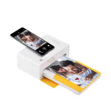 KODAK PD460 – Postikorttikokoinen valokuvapainin 10x15 cm Bluetooth & Docking - 10 valokuvaa mukana - Valkoinen & Keltainen