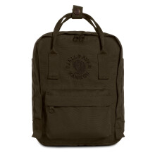 Fjällräven Re-Kånken Mini Kinder Backpack,Green (Dark Olive),13 x 20 x 29 cm
