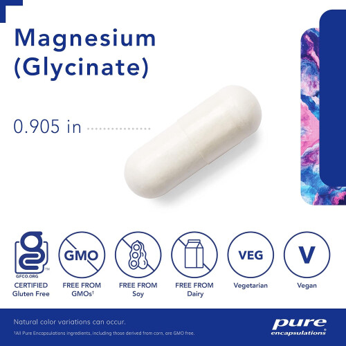 pure encapsulations Pure Encapsulations Magnesium (Glycinate) - 90 Capsules Supplement 1