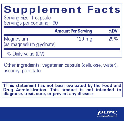 pure encapsulations Pure Encapsulations Magnesium (Glycinate) - 90 Capsules Supplement 2