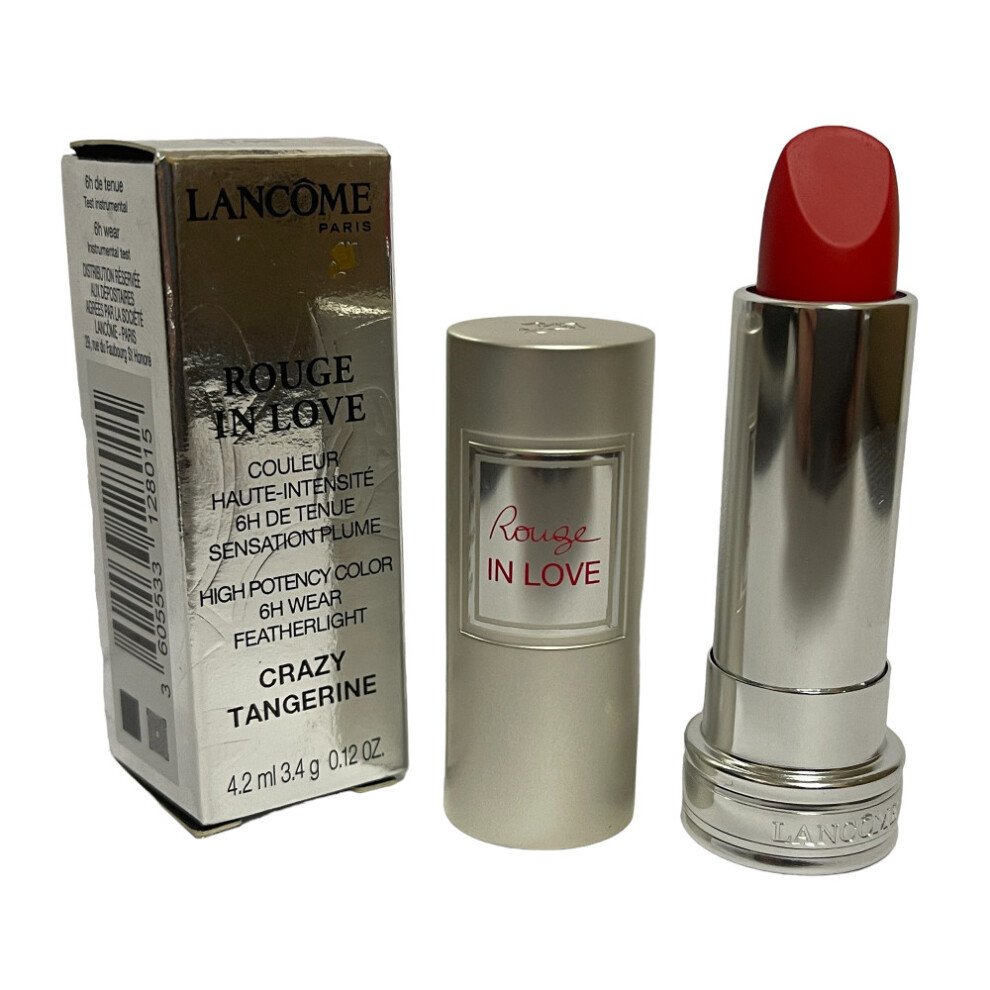 Lancome Rouge in Love Featherlight Lipstick 3.4g #174B Crazy Tangerine