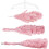 6ft Pink Tinsel Christmas Tree 750 Tips, Metal Stand - Easy Assembly 4