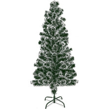 5ft Artificial Christmas Tree with Snow Tips & Metal Stand - Realistic