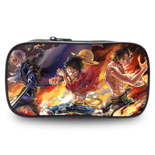 (9) Fabric Oxford One Piece Wano Arc Zoro Luffy Pencil Case For Students