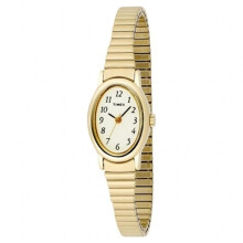 Timex Kvinna T21872 Cavatina Guldtonad Rostfritt Stål Expansionsband Klocka