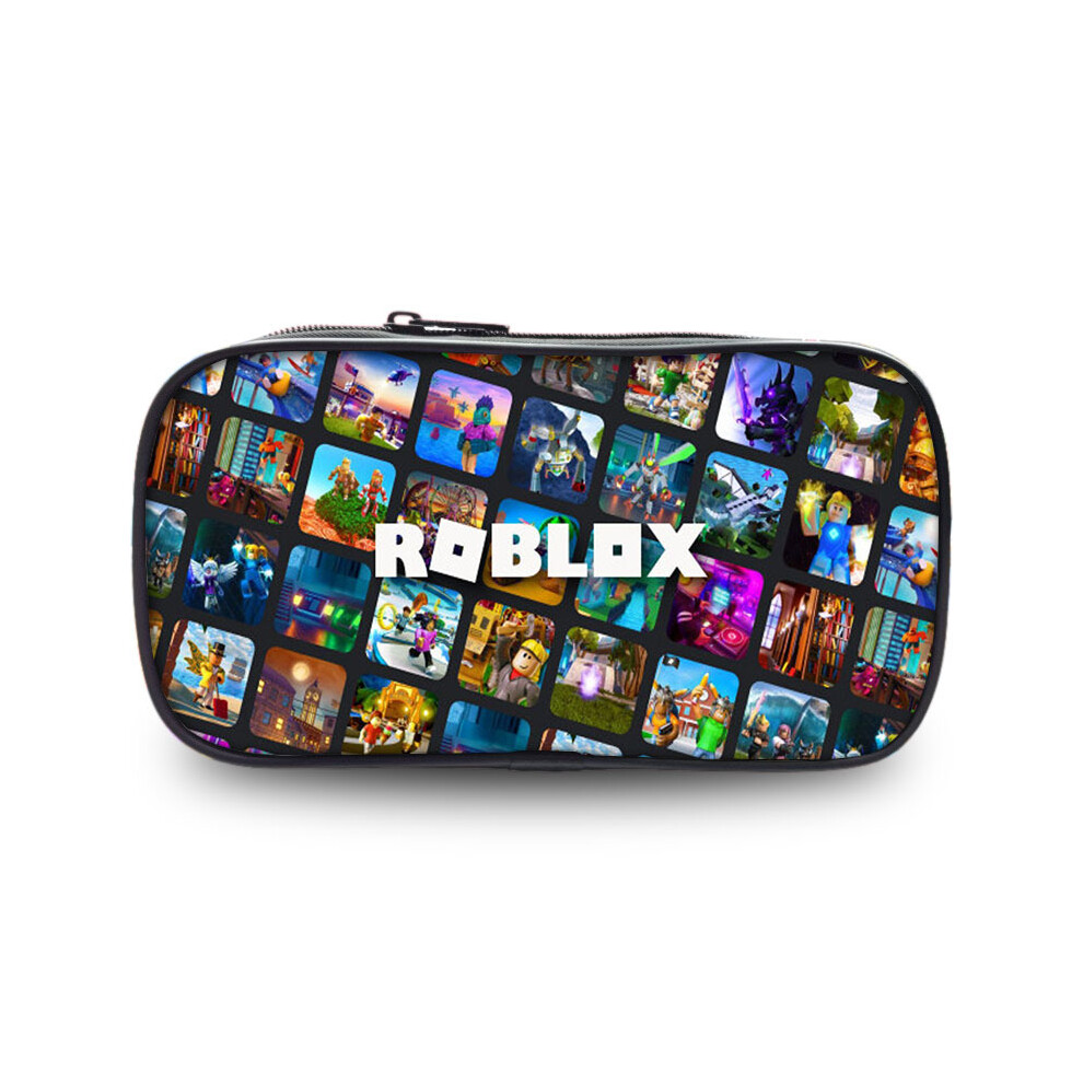 (StyleN) Spacious Pencil Roblox Case Durable Oxford Fabric Fun Designs For Students