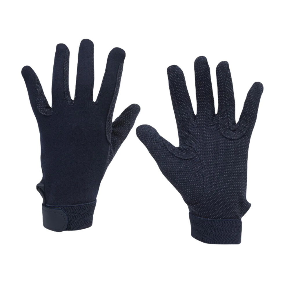 (One Size, Navy) Dublin Childrens/Kids Track Riding Gloves