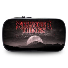 (13) Spacious Oxford Material Stranger Things Pencil Case For Students Universal Gender Design