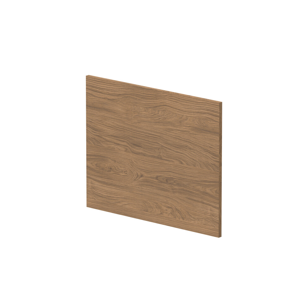 700mm Contemporary Square Shower Bath End Panel - Antique Oak