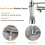 (Black) All Copper-Nickel Dual-Function Kitchen Spring Faucet Hot and Cold Water Rotating Pull Faucet 3