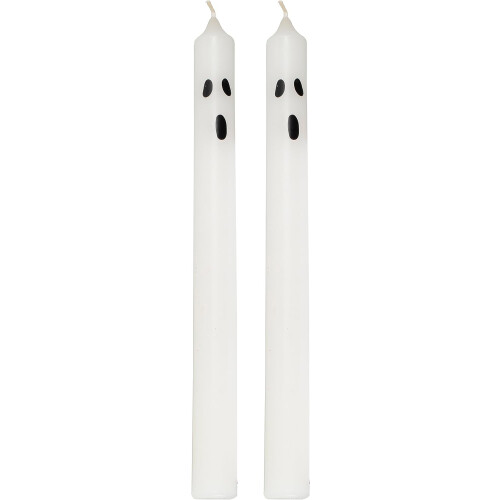 Ginger Ray Ginger Ray Ghost Face Halloween Dinner Candles Tabletop Decoration 2 Pack 2